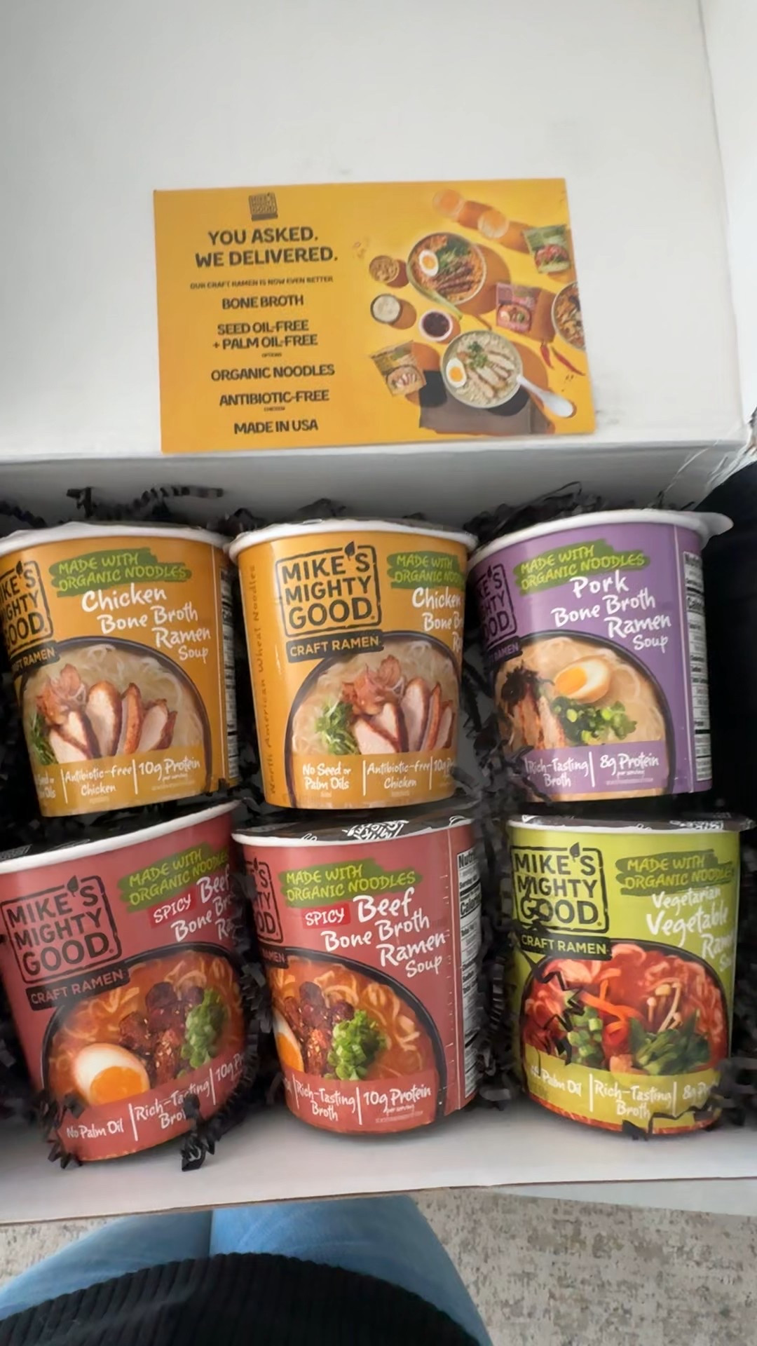 Mikes Mighty Good Ramen made with bone broth, organic noodles and no seed oils or palm oils. Made in the US 

#LTKHome #LTKfoodie