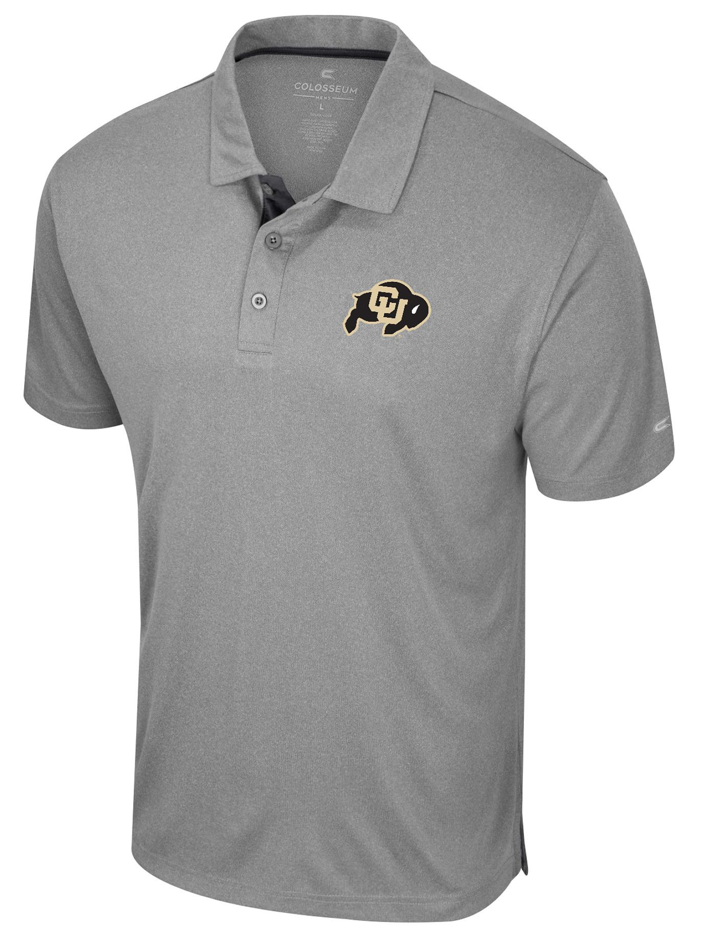 Colosseum Men's Colorado Buffaloes Heather Grey Polo, Large, Gray | DICK'S Sporting Goods