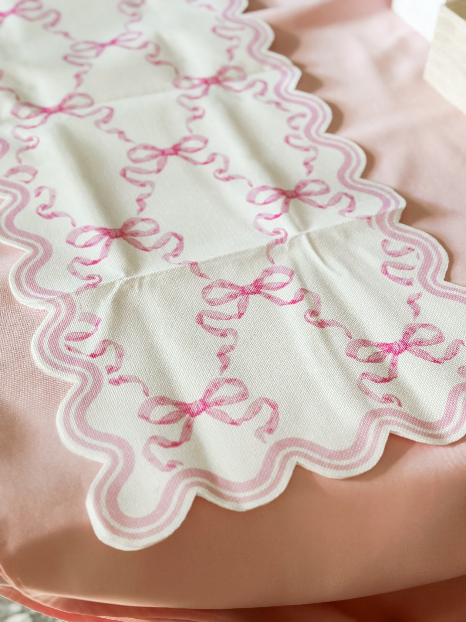 Pink bow table runner 

#LTKParties #LTKKids #LTKFindsUnder50