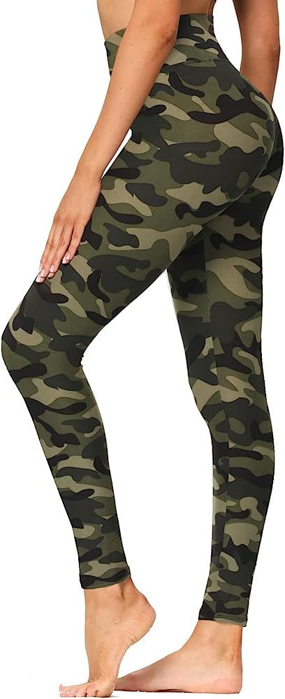 Gayhay High Waisted Leggings for Women - Soft Opaque Slim Tummy Control Printed Pants for Running... | Amazon (US)