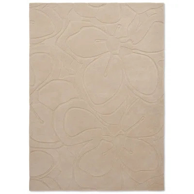 Handmade Tufted Wool Area Rug in Cream | Wayfair North America
