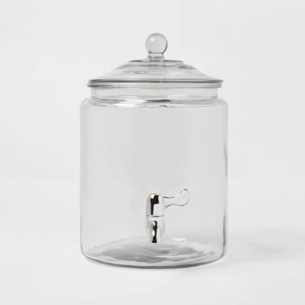 Joyjolt Glass Fluted Drink Dispenser, Ice Cylinder, & Fruit