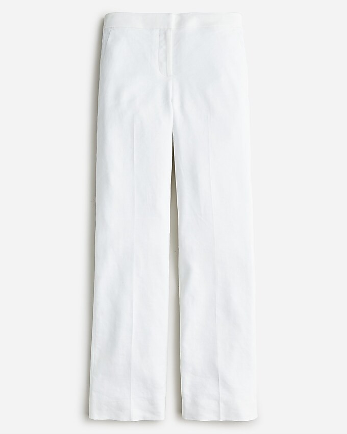 Willa full-length flare pant in stretch linen blend | J. Crew US