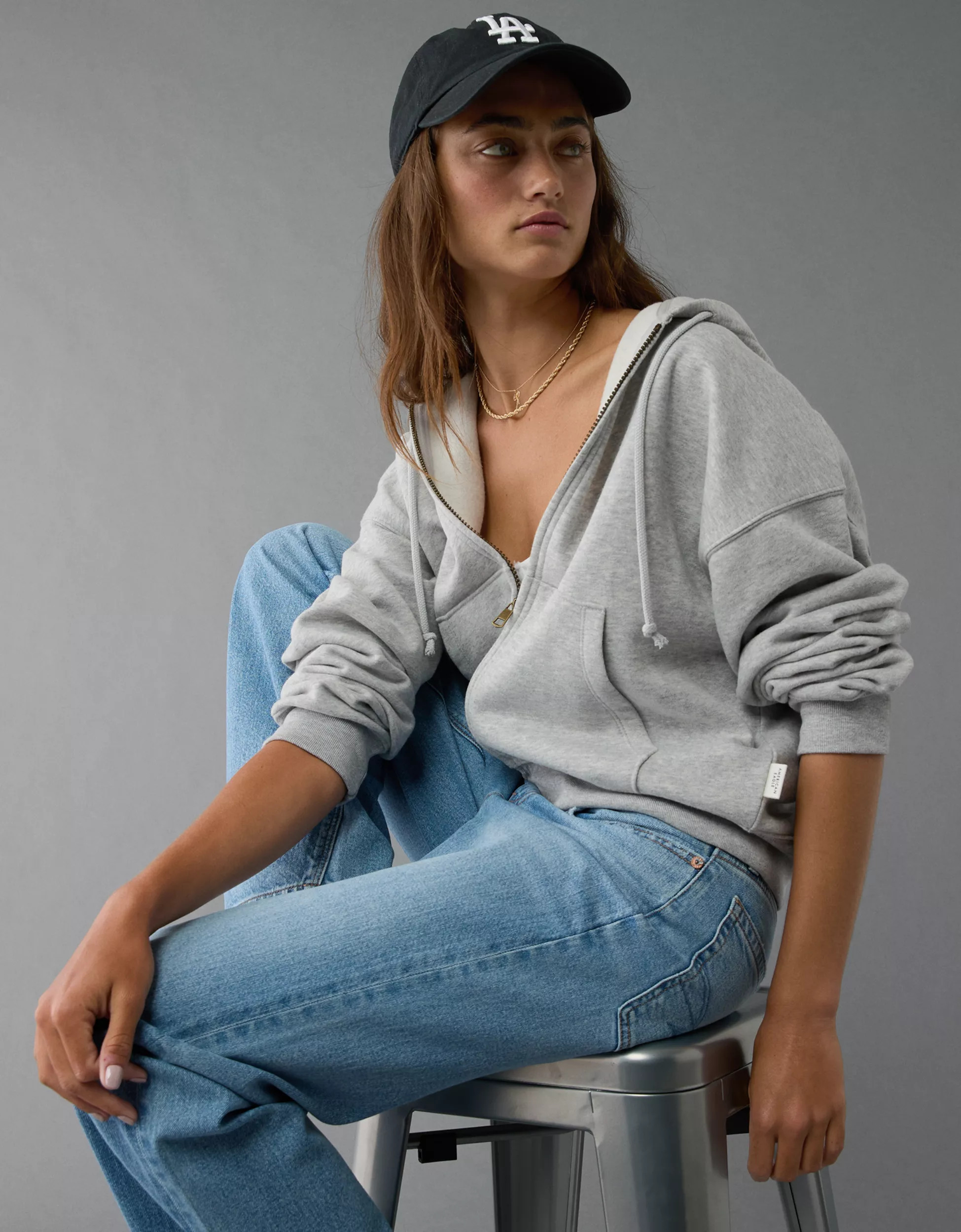 AE Fleece Zip-Up Hoodie | American Eagle Outfitters (US & CA)