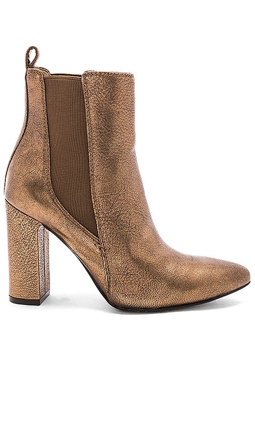 Vince Camuto Britsy Bootie in Metallic Bronze. - size 10 (also in 6,6.5,7.5,8) | Revolve Clothing