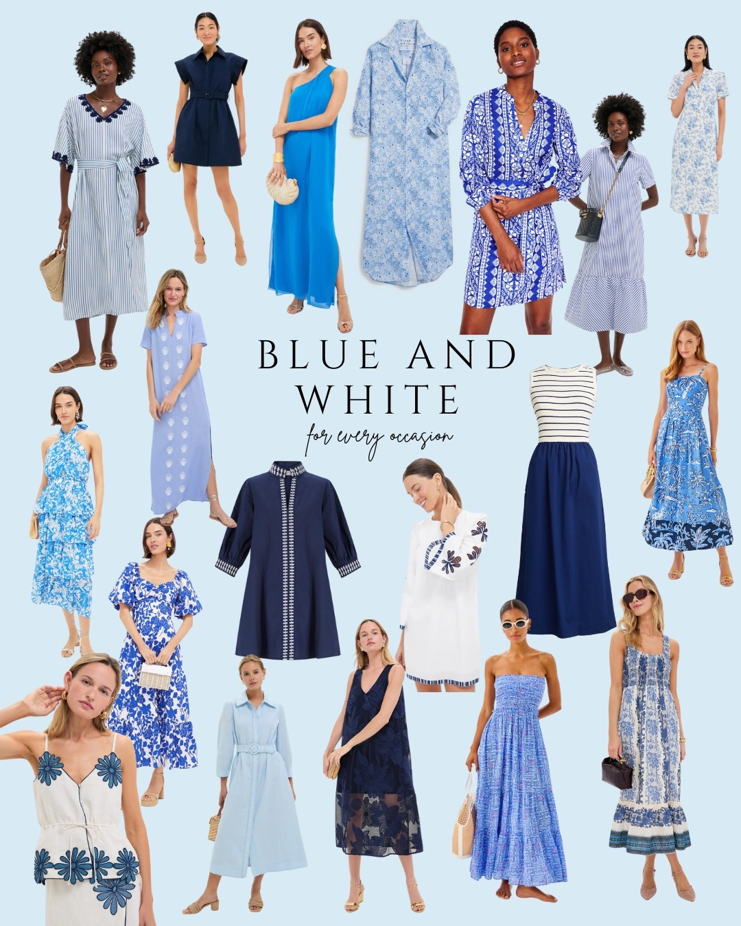 blue white striped cotton dress self-portrait - Midi color:Mild Blue BACHELORETTE Buy Plus Size Western polished look while the