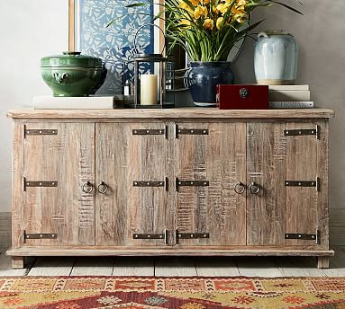 Kaplan Reclaimed Wood Media Console | Pottery Barn (US)