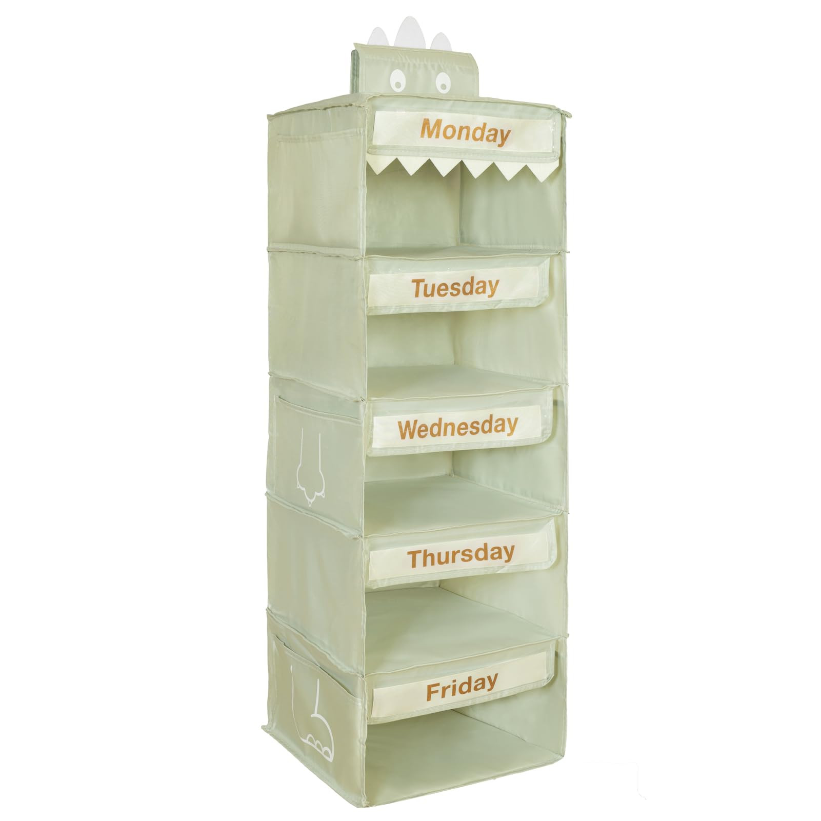 Weekly Kids Clothes Organizer - Day of The Week & Daily Organizer - Green | Amazon (US)