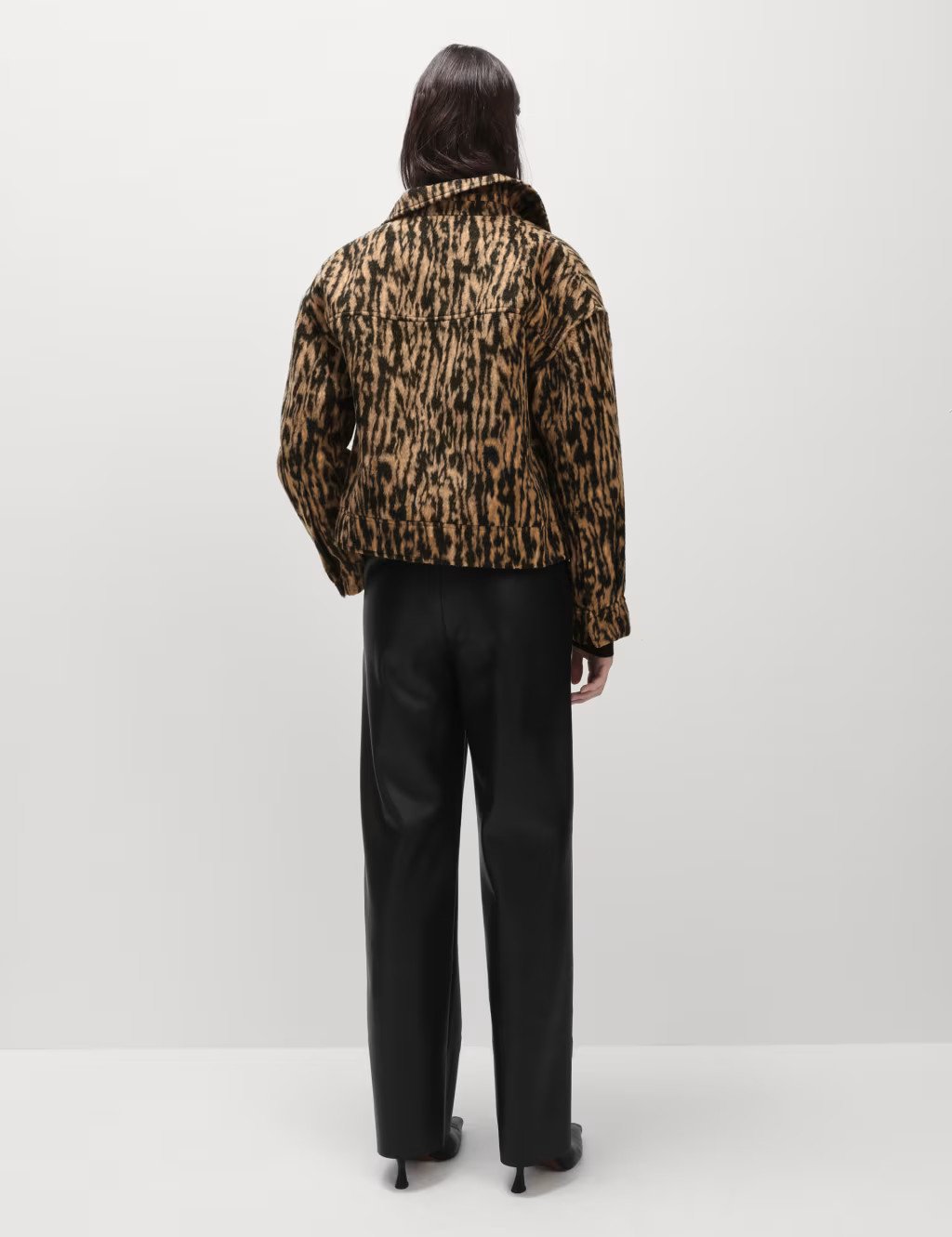 Animal Print Trucker Jacket with Wool | Marks & Spencer (UK)