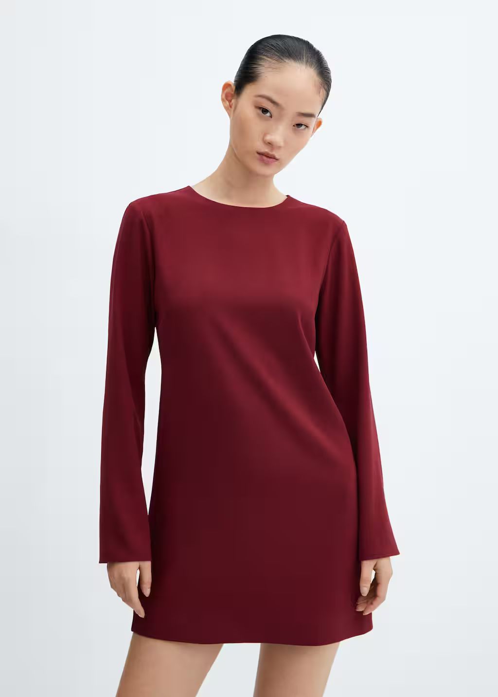 Long-sleeved short dress | MANGO (US)