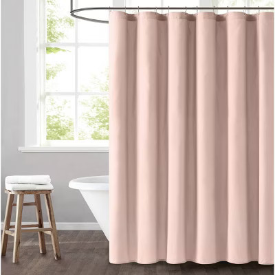 Truly Soft Everyday Shower Curtain Blush | Target