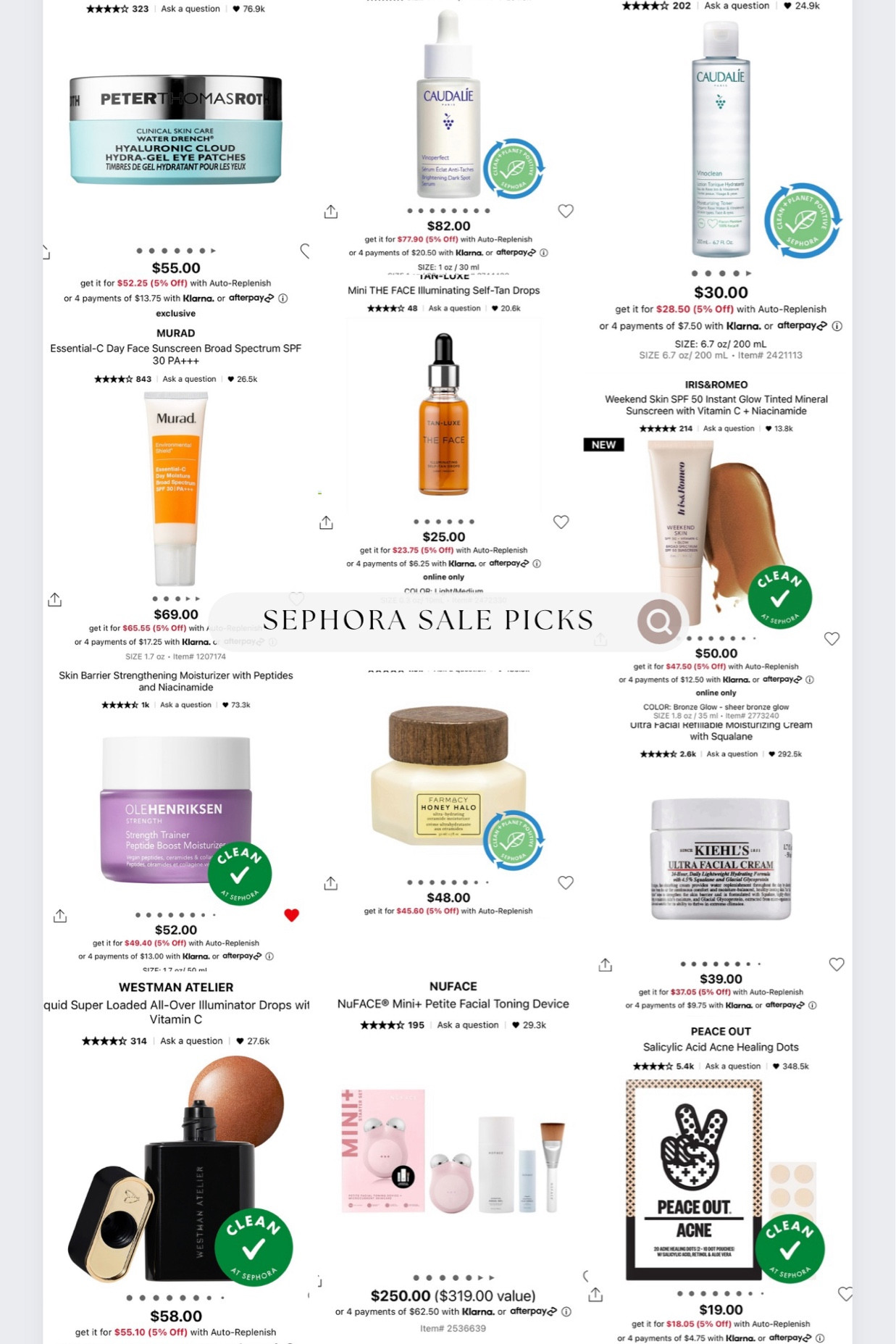 SKINCARE ESSENTIALS #sephorasale #sephorabi