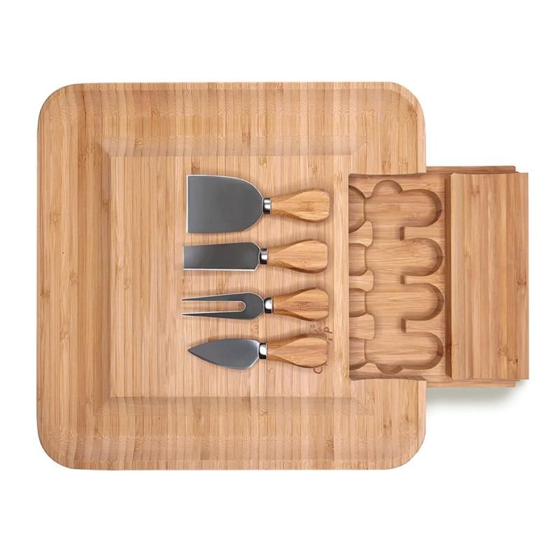 Cavepop Cheese Board with Cutlery Set | HSN