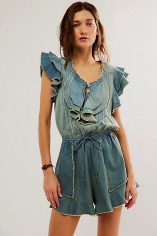 FP One Naya Chambray Romper | Free People (Global - UK&FR Excluded)