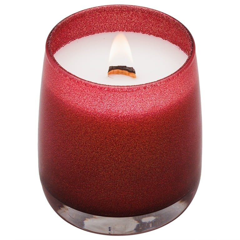 Better Homes & Gardens Wood 1-Wick Holiday Scented Jar Candle, Red Cranberry and Cherry, 14.5oz. ... | Walmart (US)