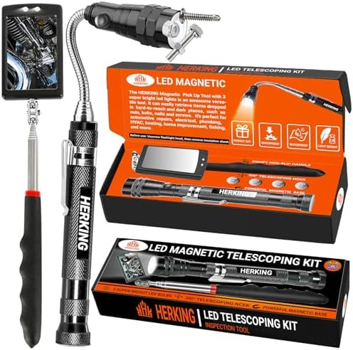 Valentines Day Gifts for Him Men Husband - Magnetic Pickup Tool and Extendable Mirror, Telescopin... | Amazon (US)