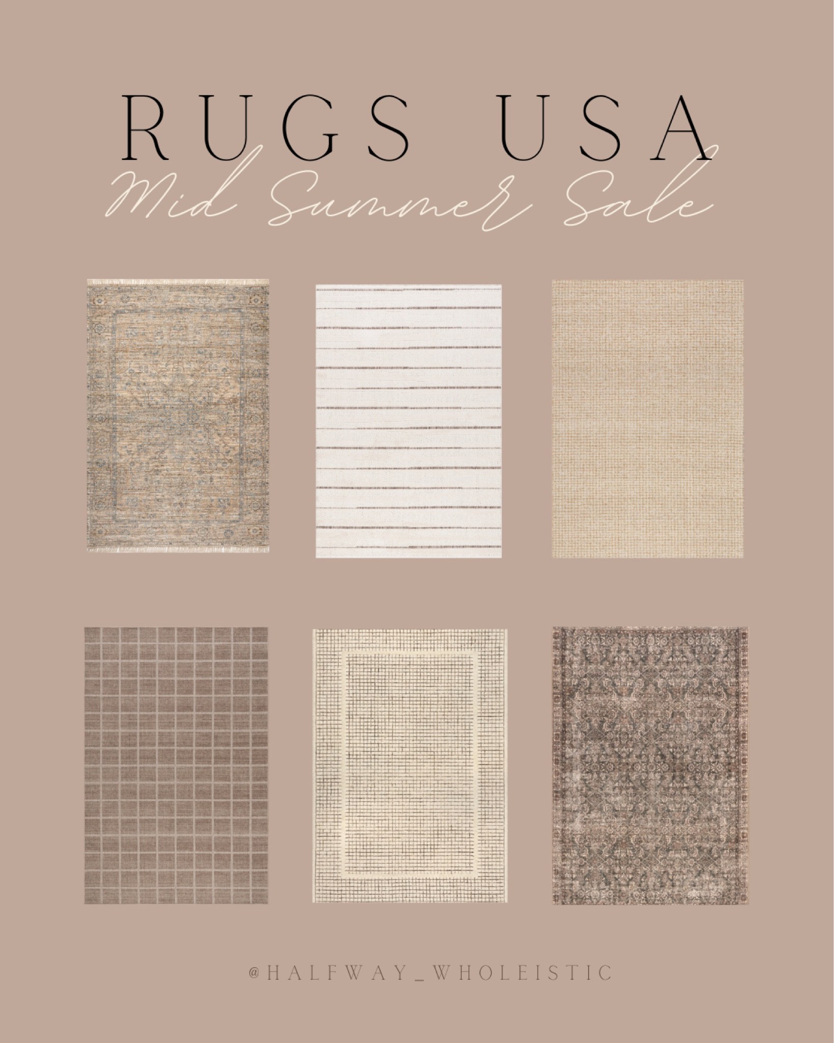 Use code MIDSUMMER to take 20% off these swoon-worthy new arrivals at Rugs USA!

#arearug #neutral #fall #brown #livingroom

#LTKSeasonal #LTKFindsUnder100 #LTKHome