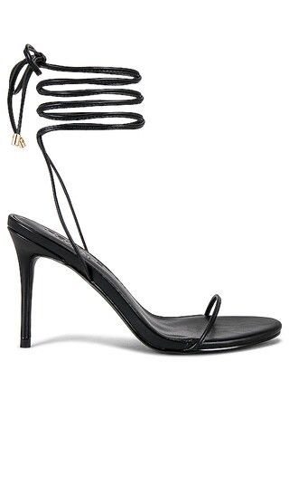 3.0 Barely There Lace Up Heel in Noir | Revolve Clothing (Global)