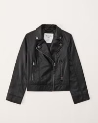 faux leather jacket | Abercrombie & Fitch (US)