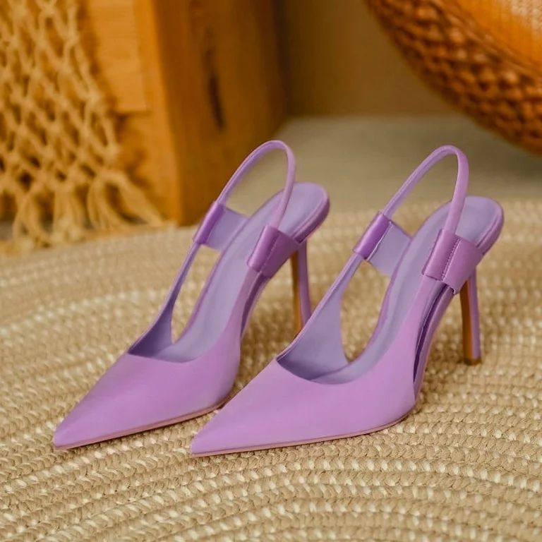 ZJEOQOQ Dress Sandal Shoe Stiletto Heels,(Pink/Blue/Black/Purple), 2023 summer new fashion color ... | Walmart (US)
