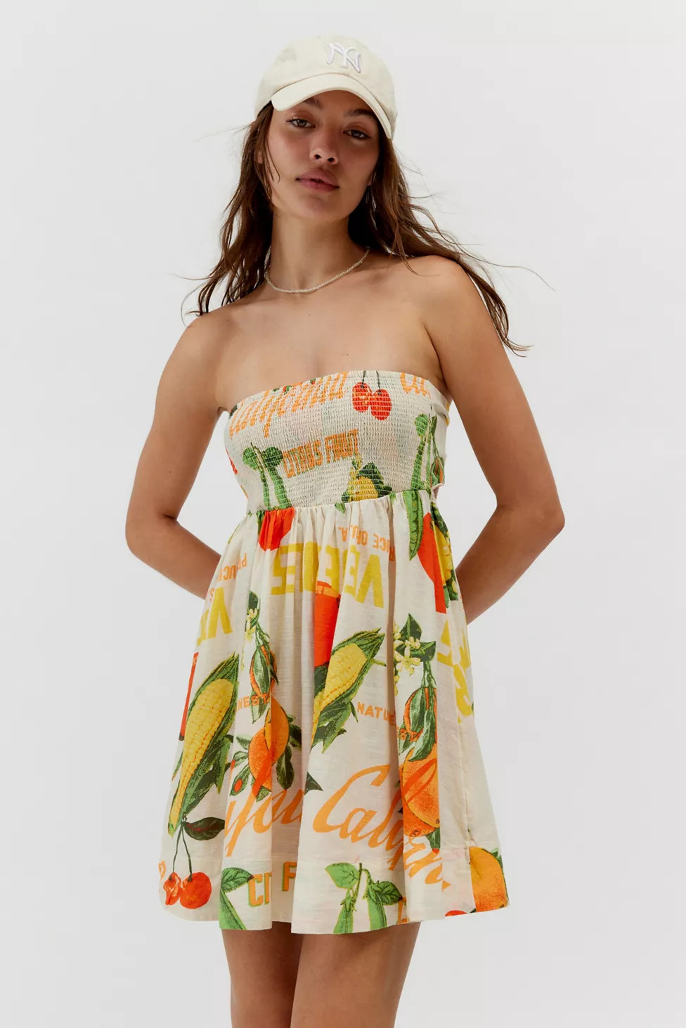 BDG Juliana Smocked Mini Dress | Urban Outfitters (US and RoW)