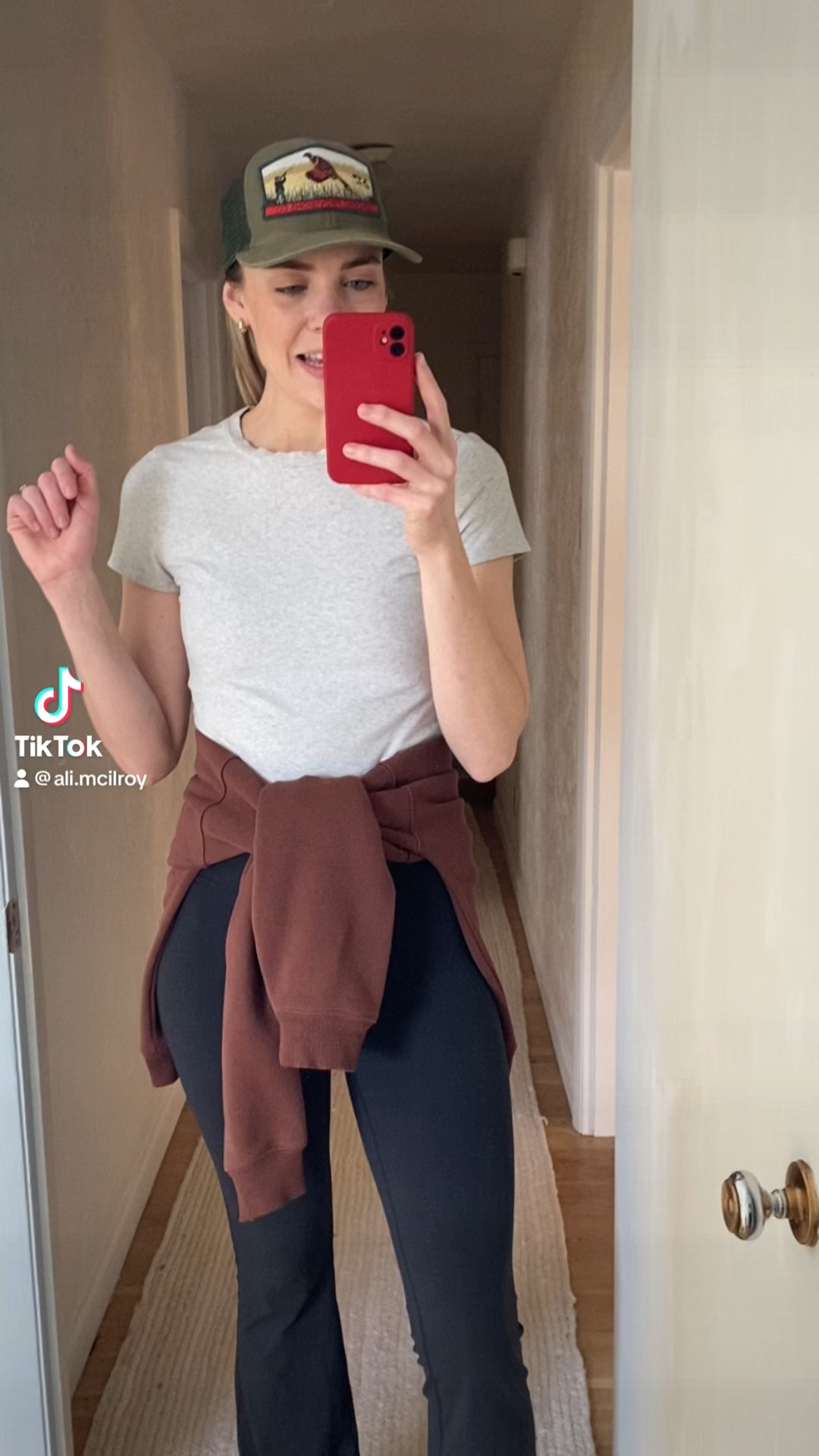 easy, casual, athleisure! 
running errands today! 
#leggings #flare #trendy #casual #neutral #comfortable #sneakers #walking #truckerhat #plainwhite #tee
#traveloutfit#LTKMostLoved

#LTKtravel #LTKSeasonal