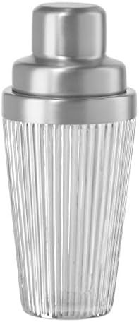 OGGI Vintage Ribbed Glass Cocktail Shaker- 16oz, Stainless Steel Top; Ideal Martini Shaker, Drink... | Amazon (US)