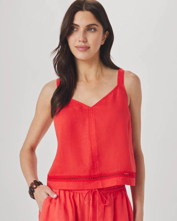 Stella Linen Trim Tank | Splendid