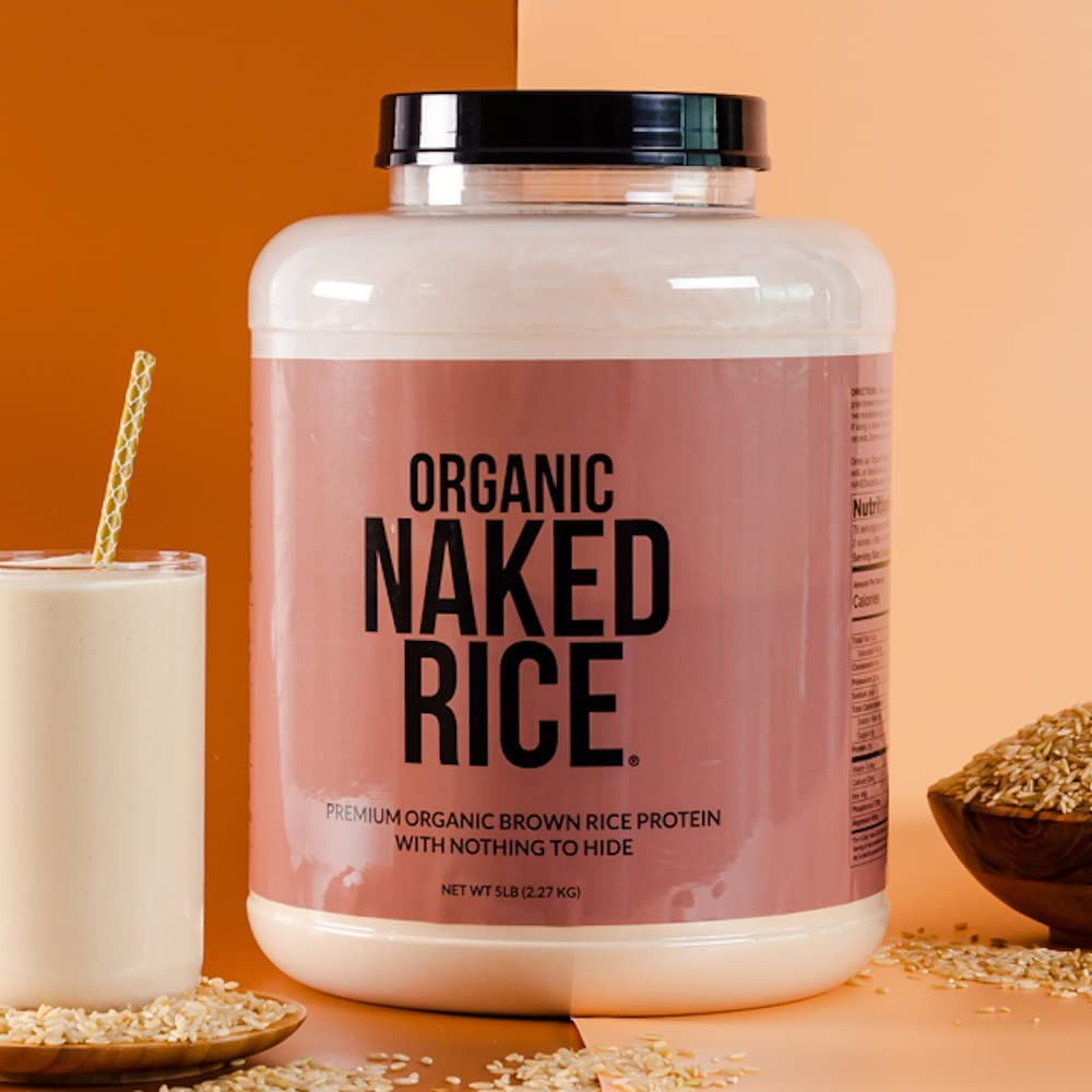 NAKED Rice 1Lb - Organic Brown Rice Protein Powder - Vegan Protein Powder, GMO Free, Gluten Free ... | Amazon (US)