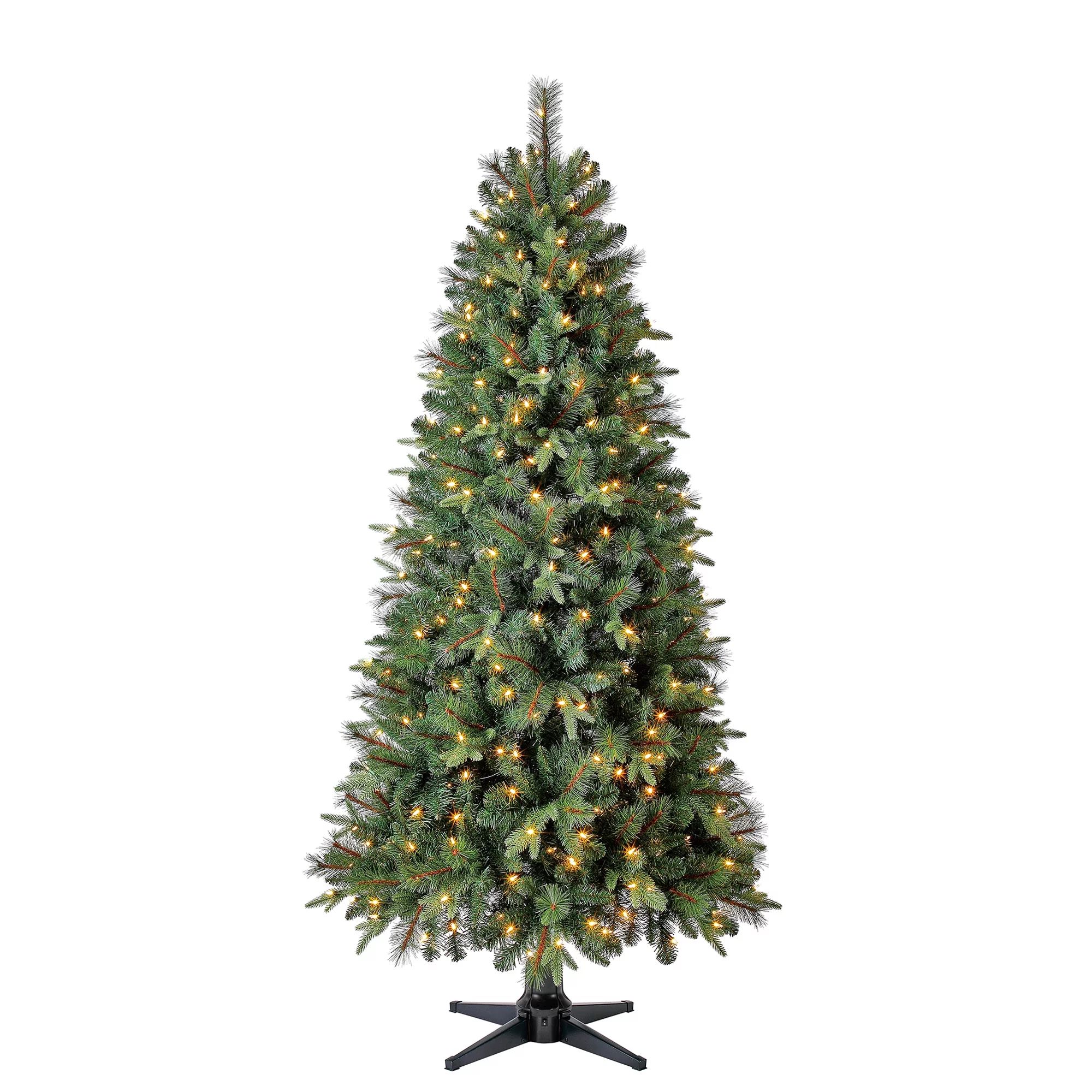 Holiday Time Prelit 350 LED Clear Lights, Brookfield Fir Artificial Christmas Tree, 7' - Walmart.... | Walmart (US)