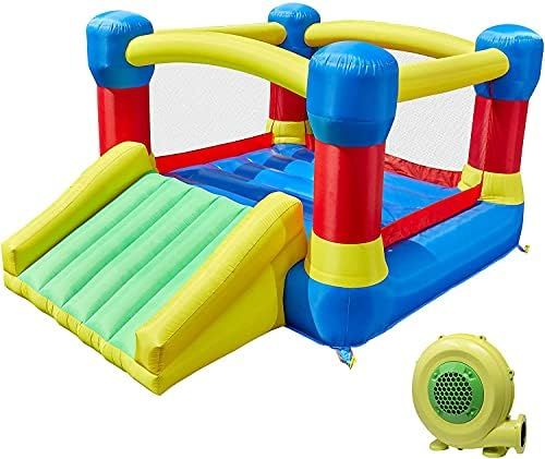 TURFEE Bounce House with Slide, Inflatable Jump Bouncer with Heavy-Duty Blower and Repair Patches... | Amazon (US)