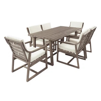Outdoor Dining Set 5-Piece Outdoor Dining Set Patio Table And Chairs Set With Umbrella Hole For Patio | Wayfair North America