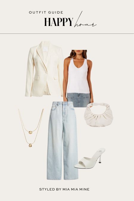 Summer outfit ideas
Mango linen blazer
White ribbed tank top
Wide leg jeans
Jeffrey Campbell white mules



#LTKFindsUnder100 #LTKStyleTip #LTKShoeCrush