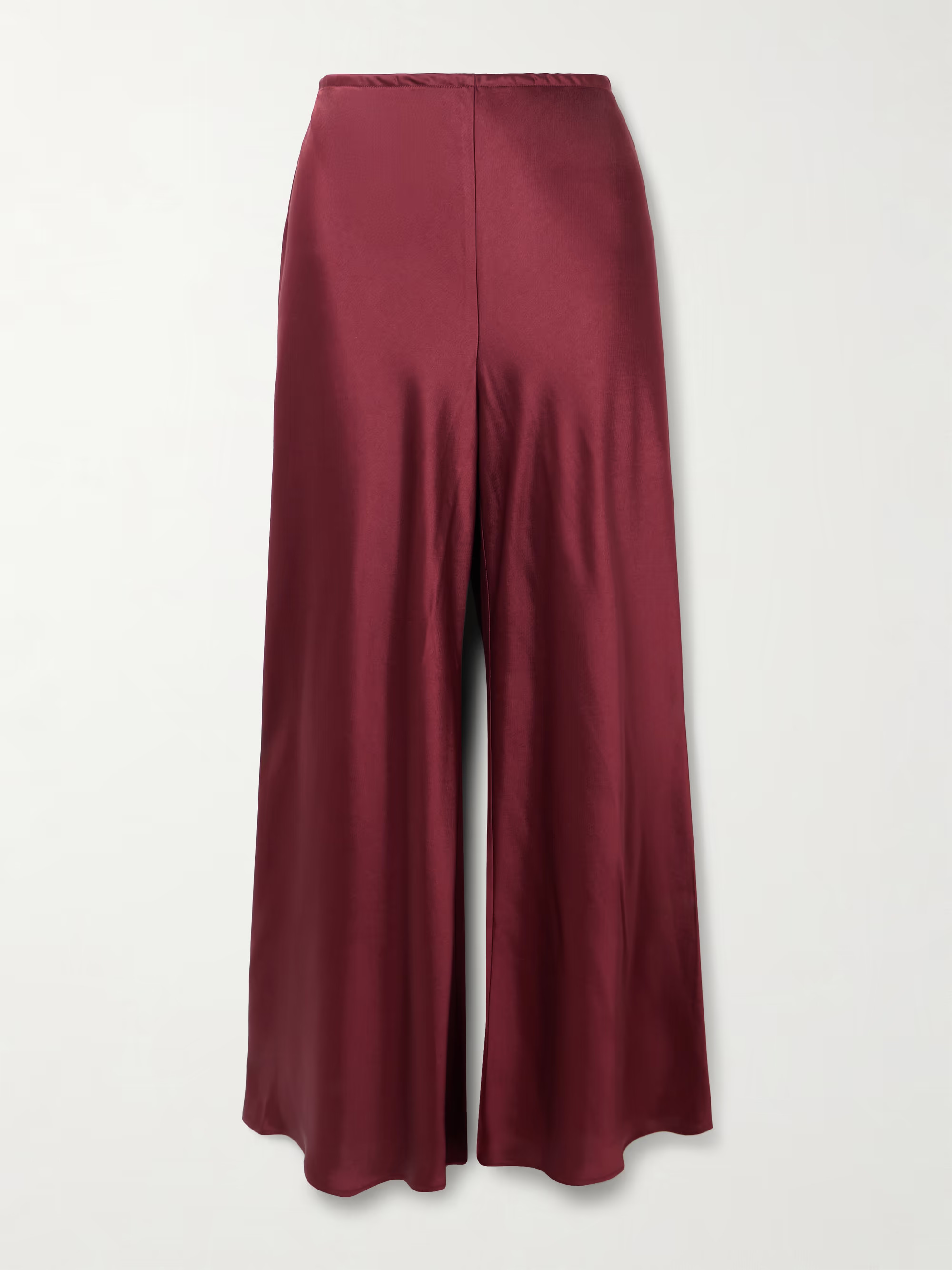 Barb draped satin wide-leg pants | NET-A-PORTER (US)