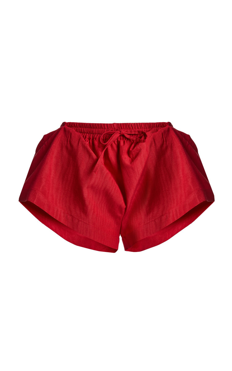 Moire Cotton-Blend Mini Shorts | Moda Operandi (Global)