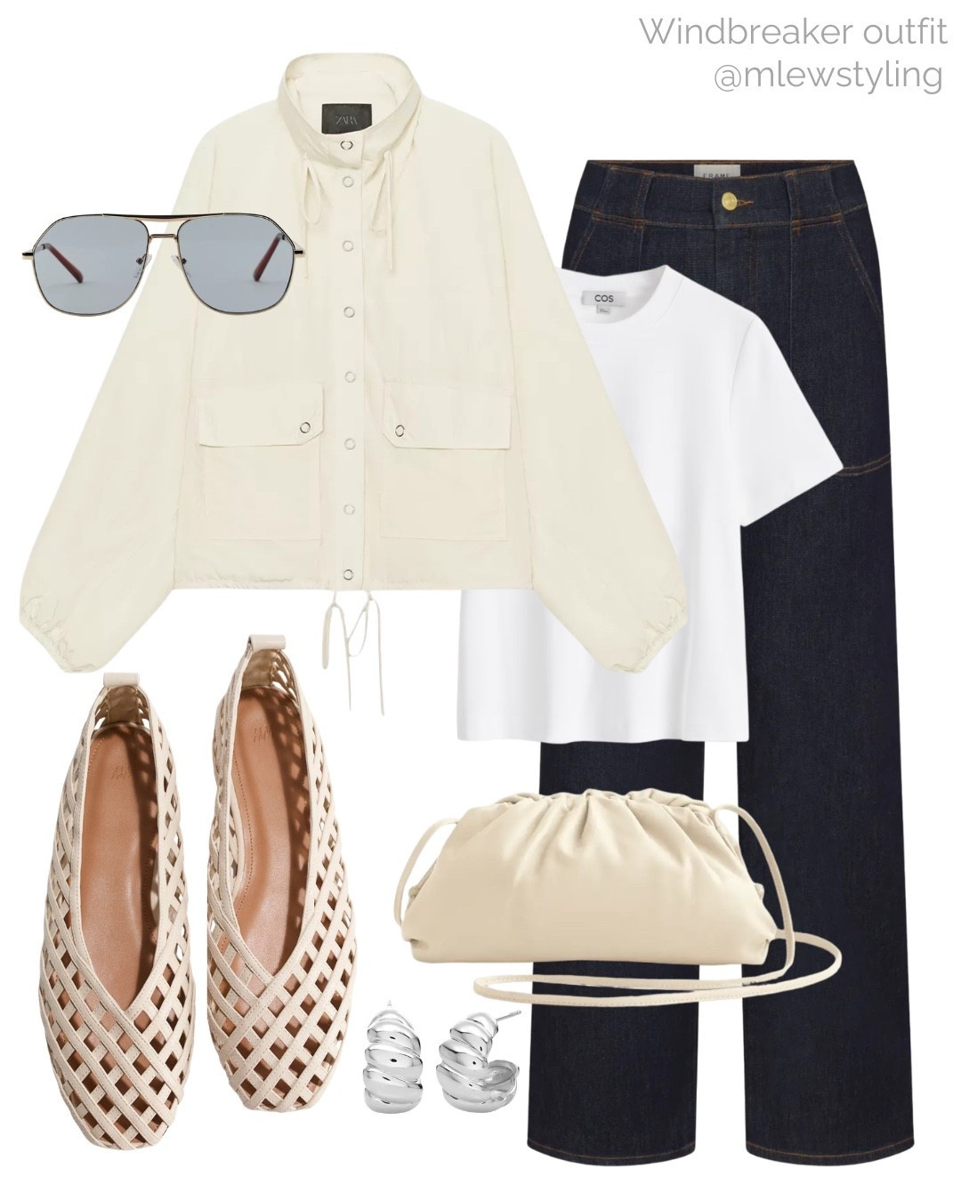 Windbreaker jacket outfit 🤍

Tags: track jackets, spring outfit, frame denim, dark wash jeans, quince purse, woven ballet flats, aviator sunglasses, COS white T-shirt, everyday outfit, neutral aesthetic, spring trends 

#LTKootd #LTKgrwm #LTKSeasonal