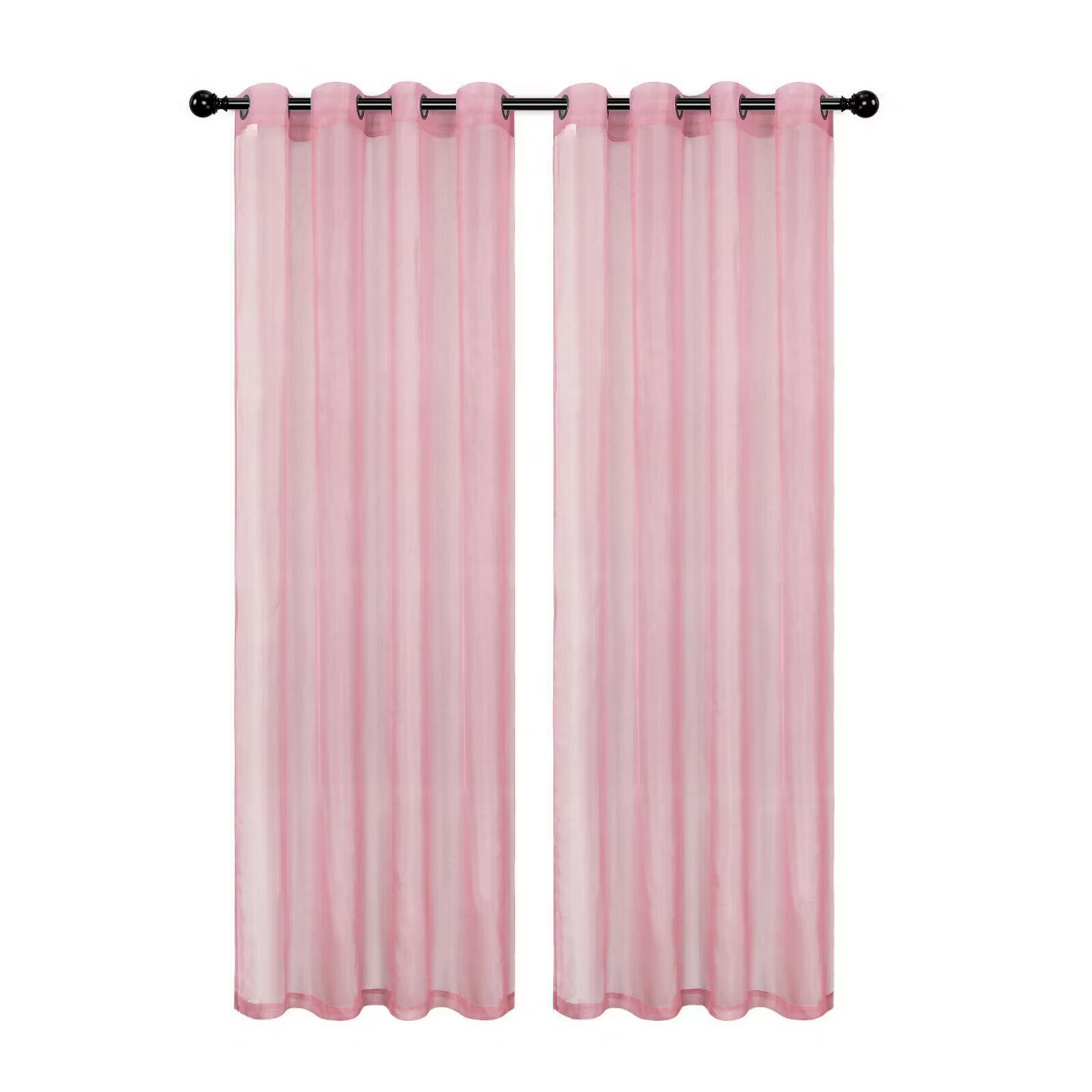 GoodGram Basic Home Grommet Top Single Sheer Window Curtain Panel | Target