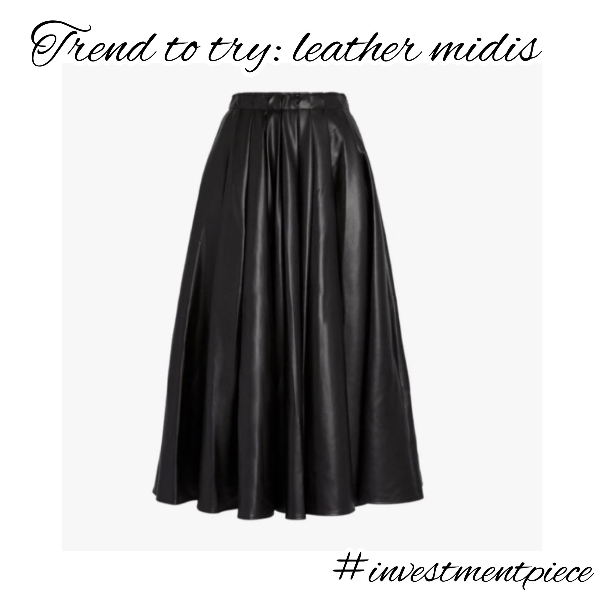 A must for fall? A leather midi skirt! And from faux to real, pleated to Aline, these are some of my faves! #investmentpiece 

#LTKworkwear #LTKSeasonal #LTKstyletip