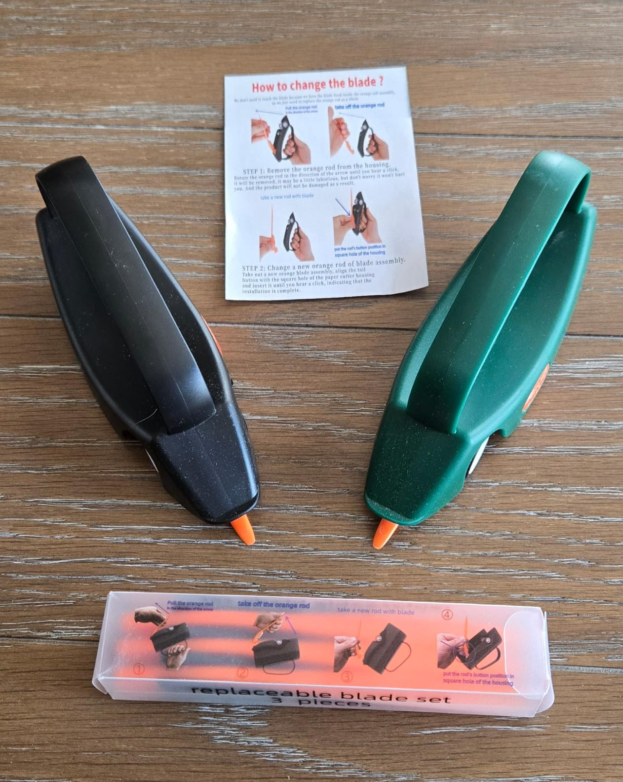 LIZAAL 2-Pack Gift Wrap Cutter with 3 Replaceable Blades | New Wrapping Paper Cutter with Wheels ... | Amazon (US)