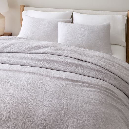 Silky TENCEL™ & Cotton Matelasse Duvet Cover & Shams | West Elm (US)