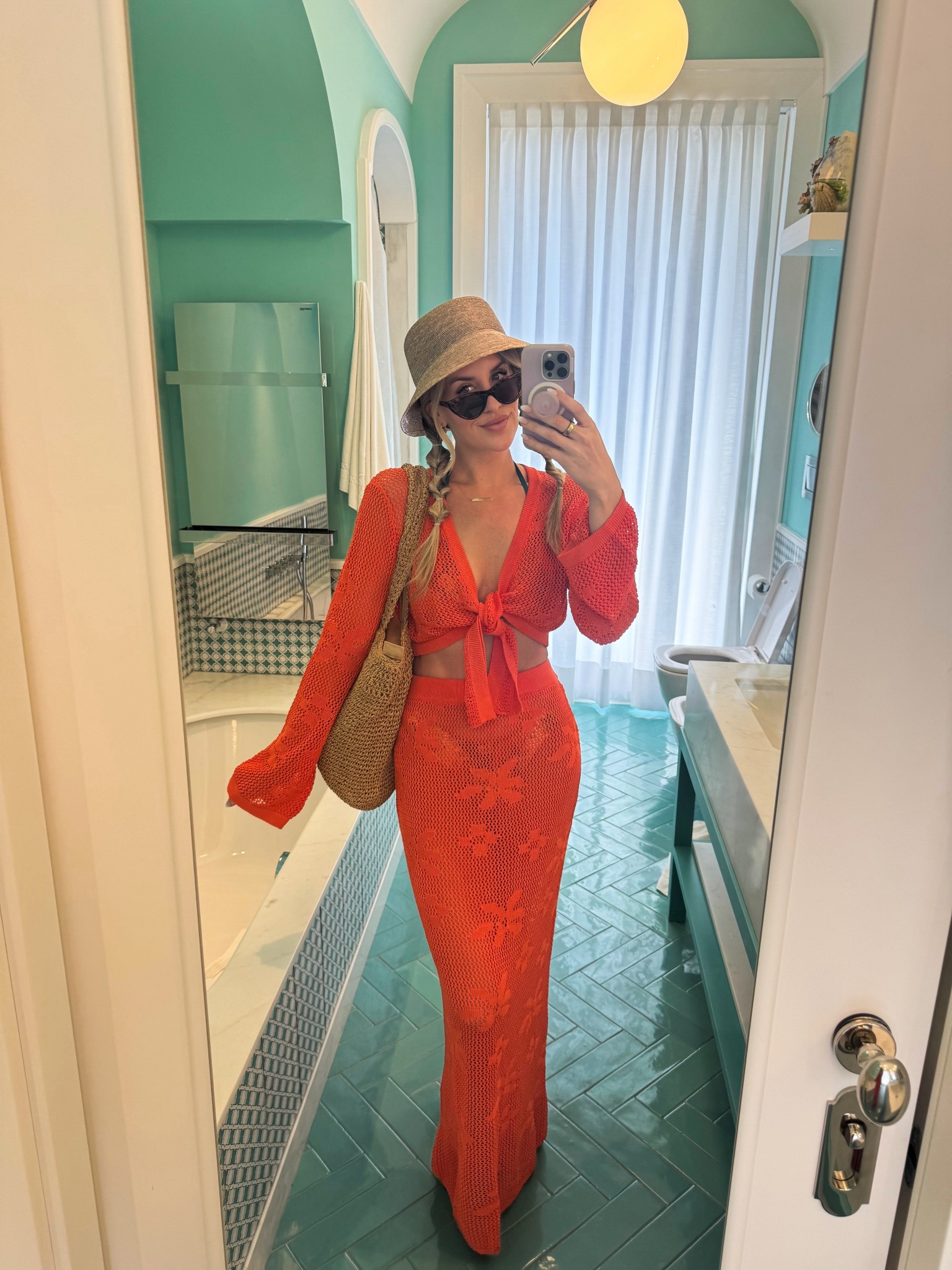 Boat day in Italy 🧡 I’m wearing a small in the top and medium in the skirt (I’d say it runs small). All accessories linked! 

#LTKSeasonal #LTKFindsUnder50 #LTKFindsUnder100