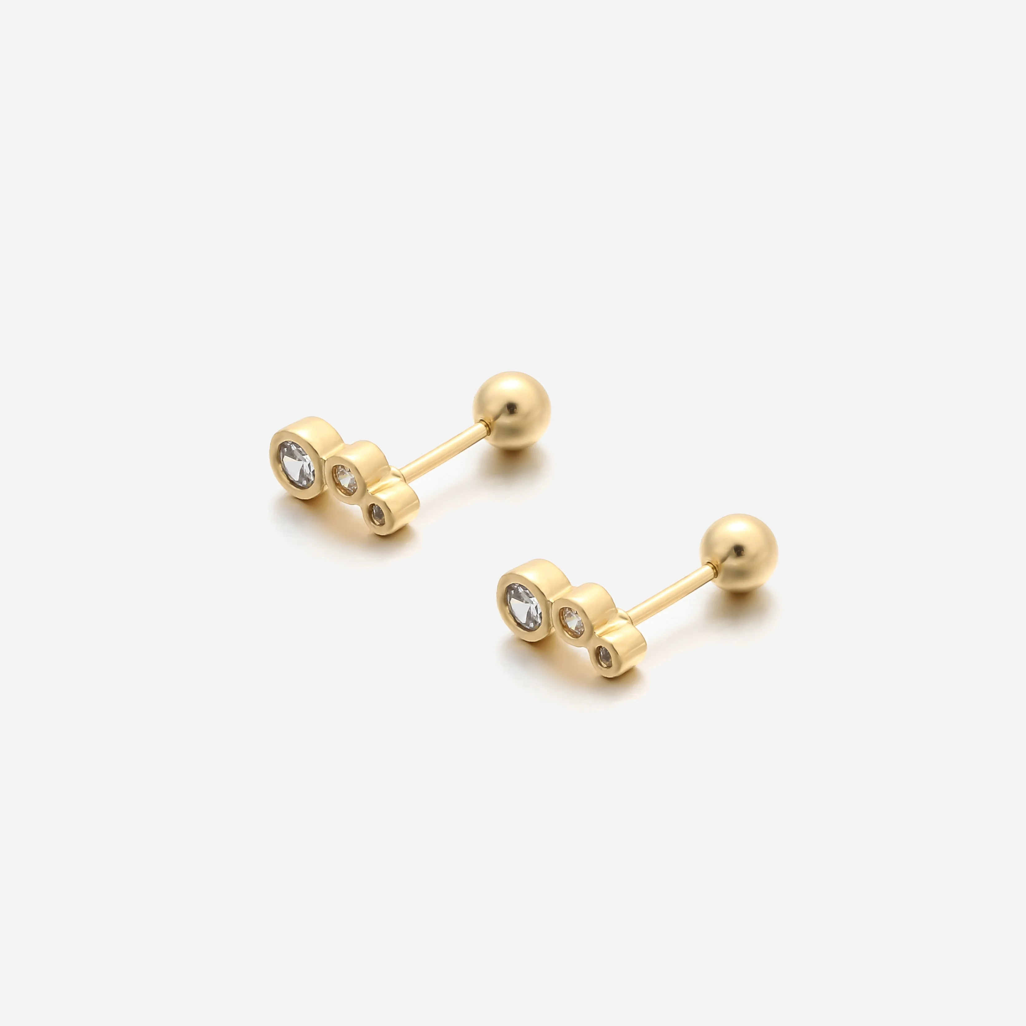 Jacqueline Crystal Stud Earrings | Victoria Emerson