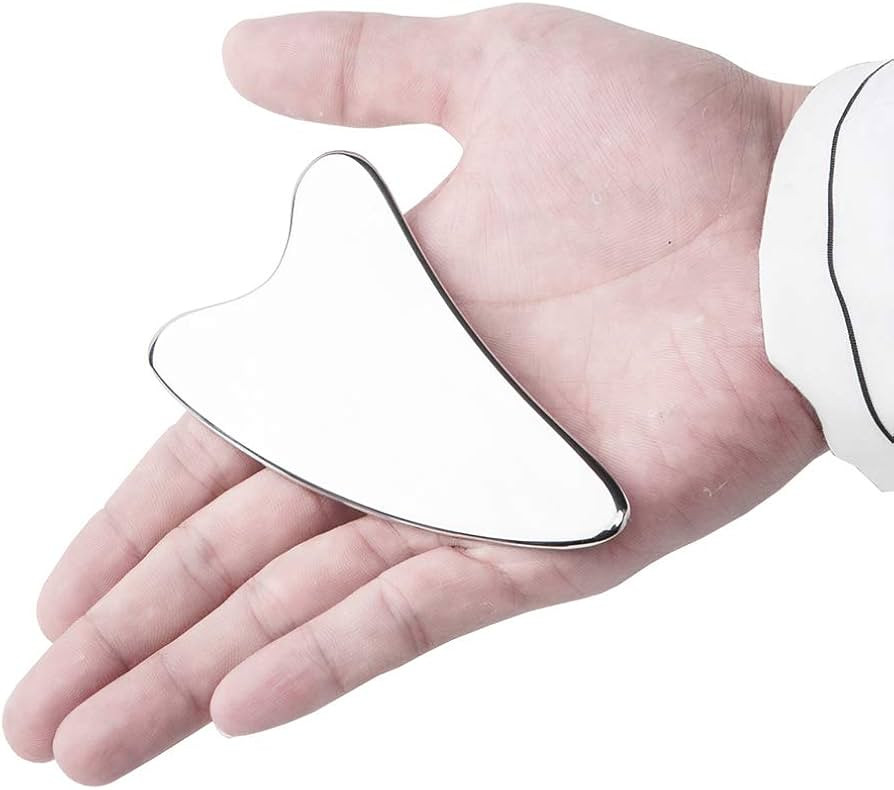 Allshow Facial Gua Sha Tool- Stainless Steel GuaSha Scraping Massage Tool- Face Body Care Spa , f... | Amazon (US)