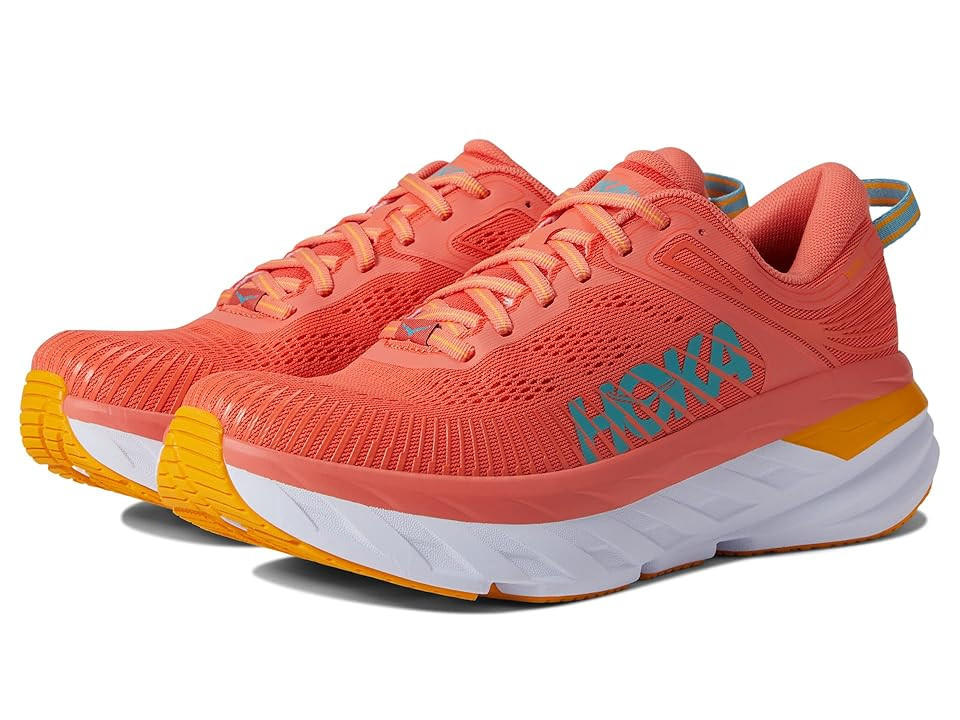 Hoka Bondi 7 (Camellia/Coastal Shade) Women's Shoes | Zappos