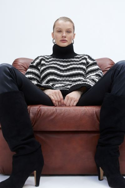 Oversized Mock-turtleneck Sweater | H&M (US + CA)