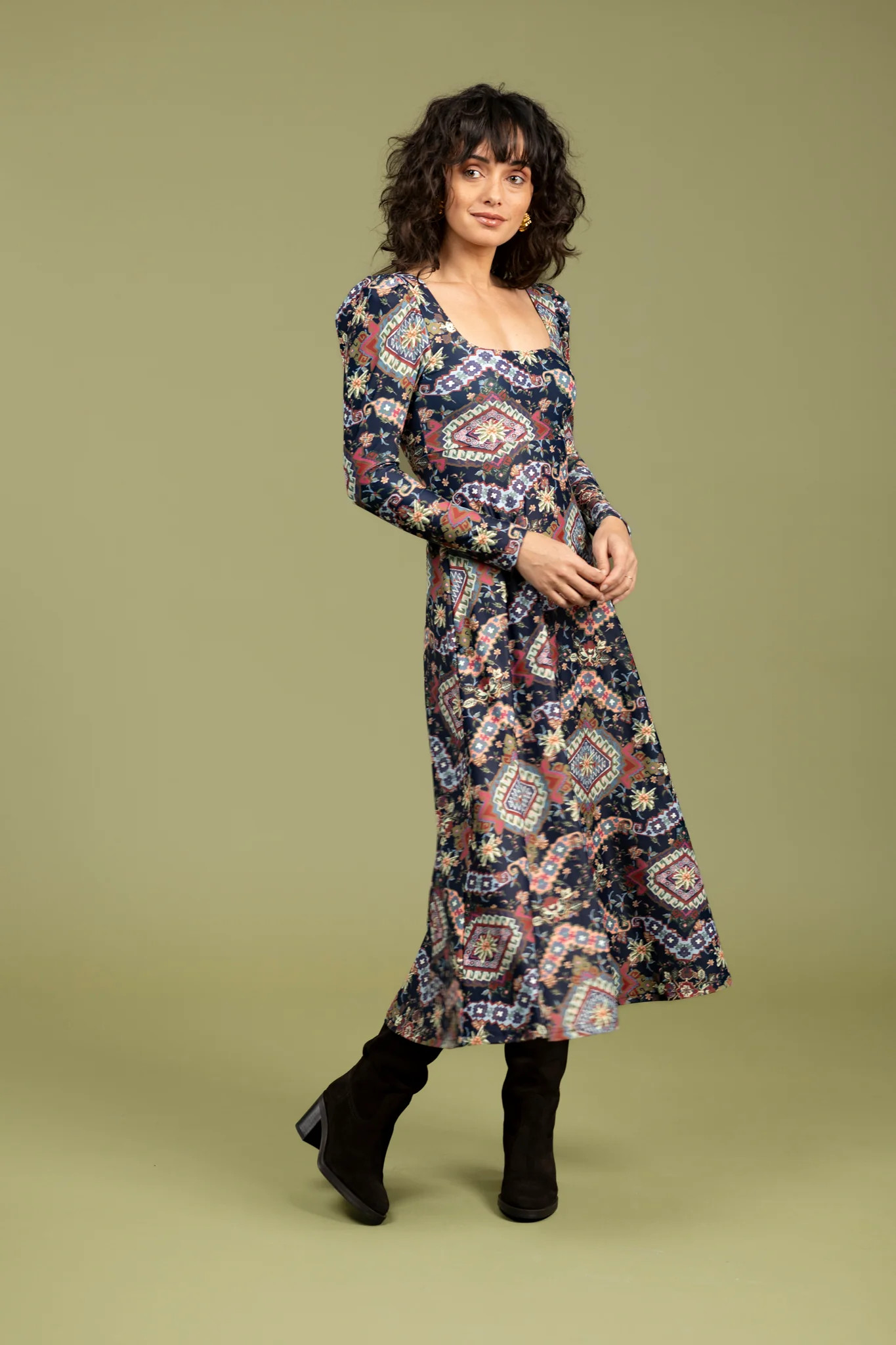 The Isadore Dress - Autumn Tapestry | Smith and Quinn