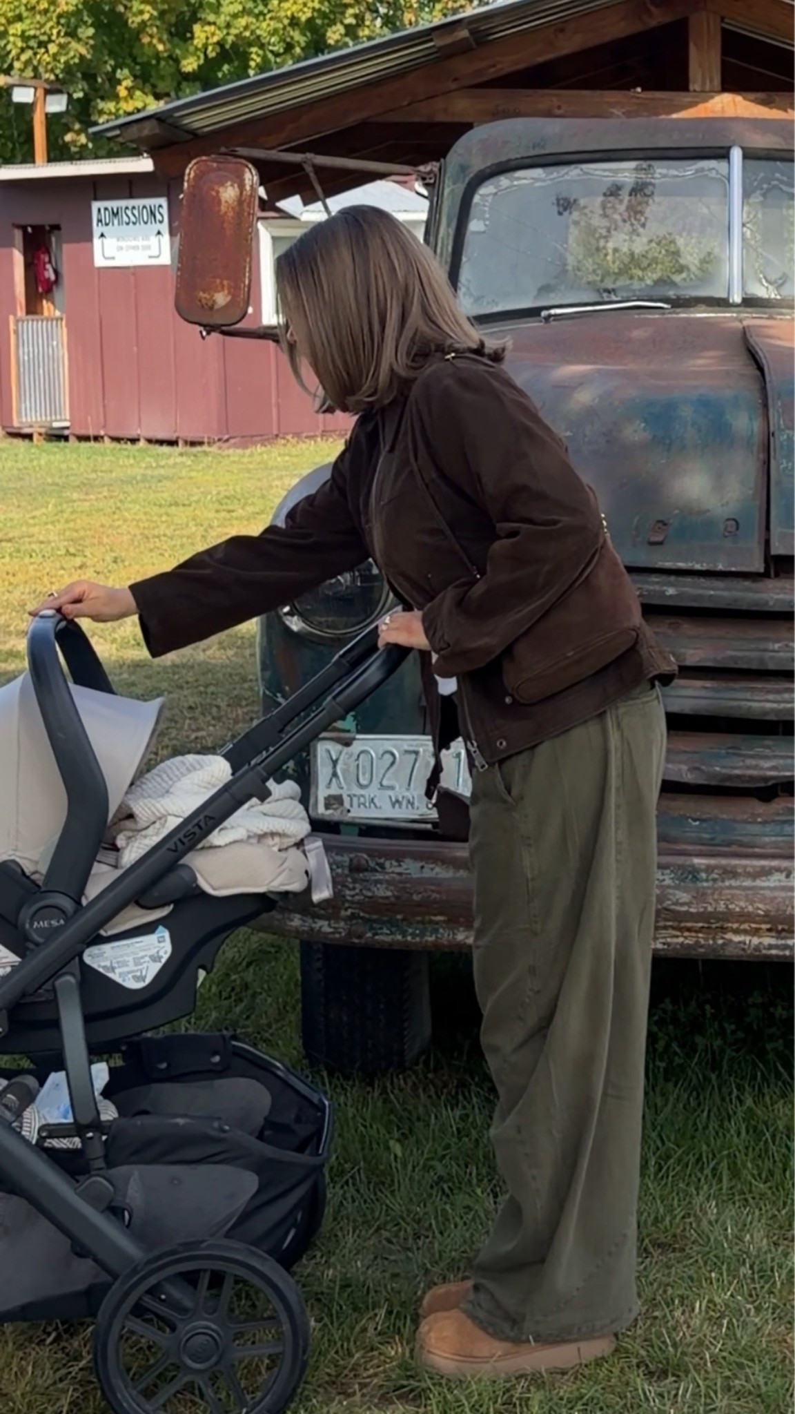 Fall staples include: olive green pants, a fun cashmere sweater and versatile jackets! Size 10 in pants, medium in jackets, medium in sweater it runs oversized. Bag is gorgeous and a deep brown! Loafers and Uggs run tts 

#fallfashion #suedejacket #freepeople #ugg #fallstyle #momstyle #olivepants