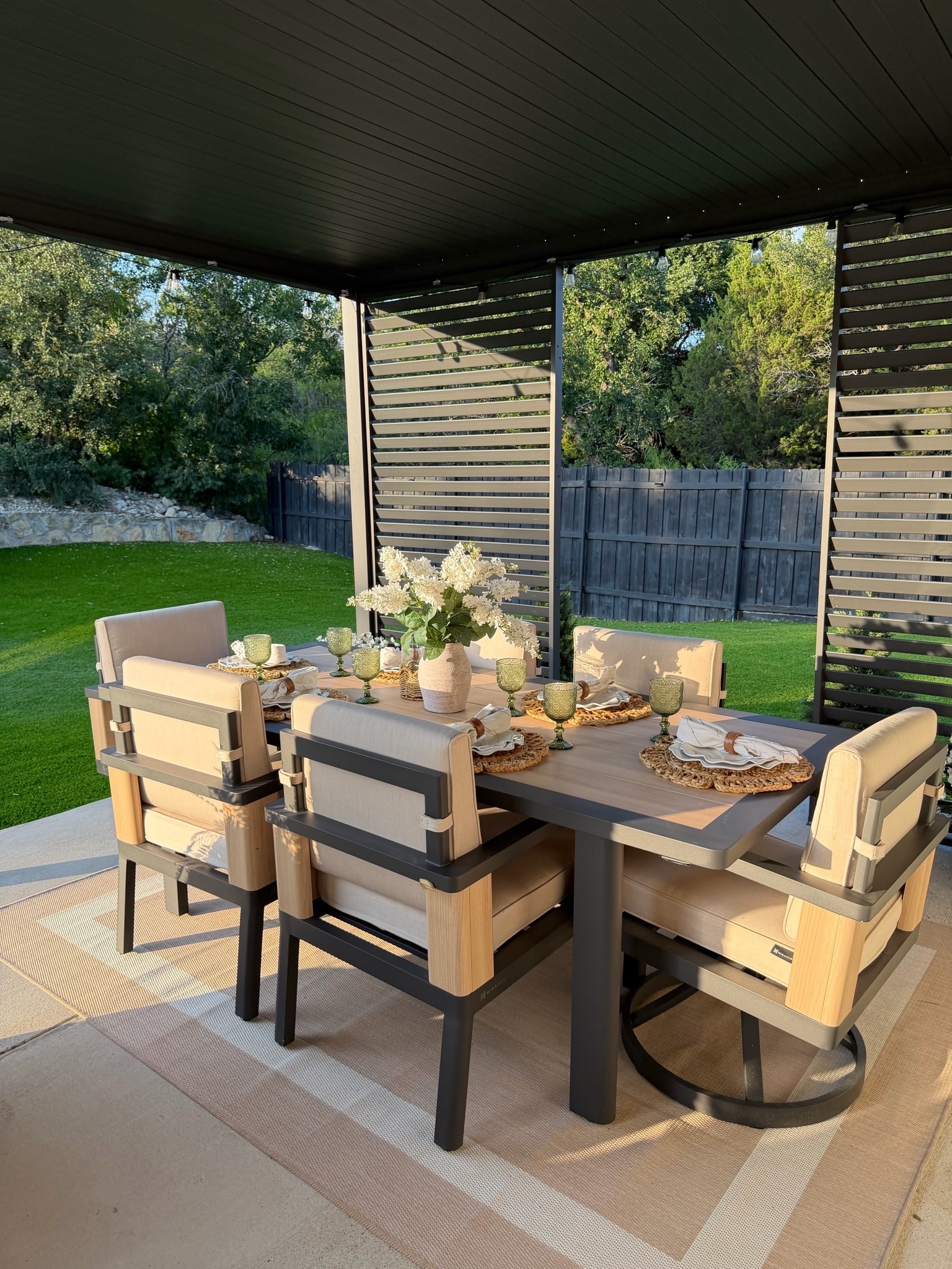 still can’t believe after a year of projects and backyard work… this is our new area🥹 feeling so grateful!

#LTKSeasonal #LTKHome #LTKdayinmylife