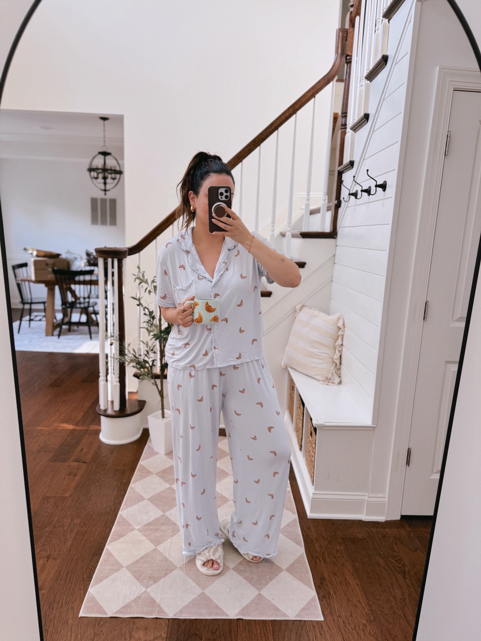 The cutest croissant pjs! Wearing a large 

#LTKFindsUnder50 #LTKMidsize #LTKStyleTip
