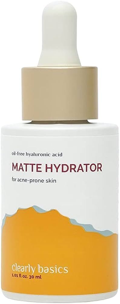Clearly Basics Matte Hydrator, OIL CONTROL Serum, Hyaluronic acid moisturizer for Oily & Acne Pro... | Amazon (US)